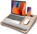 HUANUO Laptop Lap Desk with Cushion, Fit up to 17" Laptops, Woodgrain by HUANUO