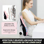 LIQUN Memory Foam Seat Waist Pillow, for Office Chair, Car, Game Chair Lower Back Pain Relief and Improve Posture Lumbar Support Pillow, (Black) - Image 3
