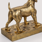 Decorative Bookends for Shelves, Labrador Dog Book Ends for Heavy Books, Lab Dog Statues Bookends for Heavy Books with Anti-Slip Base Book Holders for Home Office Decor (Gold) - Image 5
