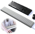 UnivoColors PostureUp L-Shaped Desk Long Wrist Rest Elbow, Non-Slip, Memory Foam, Desk Edge Support, Ergonomic Design for Long-Hour Work (23.6 * 3.9 inch One-Piece Design,Grey) by UnivoColors