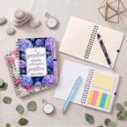 Sprial Notebooks with Pens Bulk 48 Pack, 5.5 x 4.7 Inch, Floral - Image 2