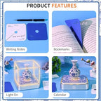 3D Calendar 2027,Time Piece Calendar 2027,Blue and White Porcelain 3D Art Notepad Calendars,3D Memo Pad,Tear Away Calendars,Christmas Gift,New Year Gift(Blue and White Porcelain) - Image 4