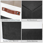 Bagnizer Storage Bins Large Fabric Storage Baskets for Shelves 3 Pack, Decorative Linen Closet Baskets with Handles for Organizing, Shelf, Clothes, Home, Office, 15x11x9.5Inches (Black&White) - Image 5