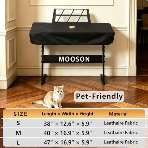 61 Key Keyboard Cover - Waterproof Dustproof Dust Cover with Fleece Lining, Pet-Friendly, Double Zipper Design FIT for YAMAHA PSR-F52 CASIO ROLAND KAWAI Electronic Piano Protection - Image 3