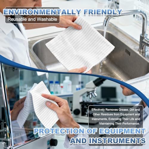 Anti-Static Microfiber cloths 12"x12"(100 Pcs,200GSM) - Image 6