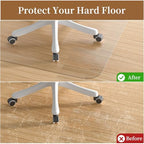 48" X 48" PVC Clear Desk Chair Mat for Hard Floors - Image 3