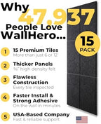 WALLHERO Vision Board - Large Cork Board for Walls 59" x 36", Black Bulletin Board | 15 Pack Felt Wall Tiles | Cork Boards for Office Pin Board Tack Board Cork Boards - Image 2