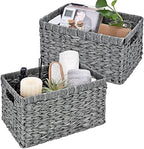GRANNY SAYS Wicker Storage Baskets for Organizing, Basket Organizer, 2-Pack by GRANNYSAYS