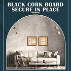 Thyle 6 Pcs Small Cork Bulletin Board 12 x 12, Framed Corkboard 1/2 Thick Vision Board Small Square Pin CorkBoard Decor Display Organizer for Wall Home Office School - Image 4