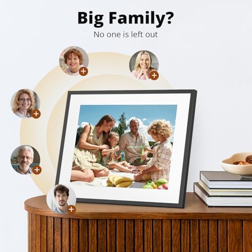 Digital Picture Frame 15 inch FHD Touch Screen WiFi Digital Photo Frame Instant Share Photos and Videos via App, Email, Cloud, Portrait and Landscape, Best Gifts for mom, Christmas mom Gifts - Image 6