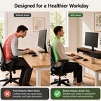 Dual Monitor Stand, 42.5 Inch Wood Monitor Riser with Drawers, 2 Tier Desktop Organizer for Computer Laptop TV, Large Screen Stand for Home Office Desk - Image 4