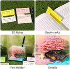 3D Memo Pad, 3D Calendar 2027, Time Piece Calendar, Tear-Off Calendars 2027, 3D Paper Carving Art Memo Pad, Art Carving Sticky Notes for Office Home Gifts Ornaments (Four Seasons Tree) - Image 2