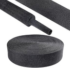 2 in 1 Heat Shrink Braided Sleeving Fabric Tubing 1"-60FT by Sunnarepoon
