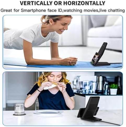 Wireless Charger Station,15W Desk Wireless Charging Stand 20W USB C Adapter for Apple iPhone 17 Pro/17/17/Air/16 Pro/16E/16 Plus/15/14/13,Samsung Galaxy S25/S24/S23/S22/Z Flip Fold/Note 20,Google etc - Image 6