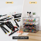 Clear Plastic Drawer Organizer, 4 Drawers - Image 4