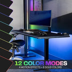 VIVO Black Extra Large 71 x 30 in Full Size Desk Pad with RGB, DESK-PAD72 - Image 4