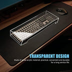 DOITOOL Clear Acrylic Keyboard Cover Protector Keyboard Dust Cover for Desktop and Full Size Water and Spill Resistant Skin for Home and Office 18.70 X 6.10 X 1.96 in - Image 6