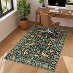 DUKINO 3x4 Rug, Washable Animal Area Rug for Entryway Non Slip, Black - Image 3