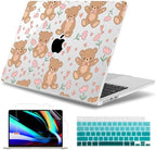 May Chen for MacBook Air 15 inch Case M5 M4 M3 M2 2026 2024-2023, Model A3448 A3241 A3114 A2941, Closes Seamlessly Hard Shell Laptop Cover with Keyboard Cover, Cute Teddy Bear by MayChen