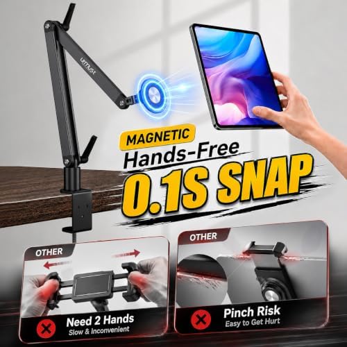 Urmust Magnetic iPad Mount, Desk Stand for Tablets & Portable Monitors M - Image 6