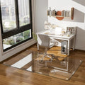 GLSLAND 36"x55" Tempered Glass Office Chair Mat, Hard Floor Mat for Carpet by GLSLAND