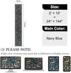 DUKINO 2x12 Washable Runner Rug, Non Slip Animal Rug for Kitchen Navy Blue - Image 2
