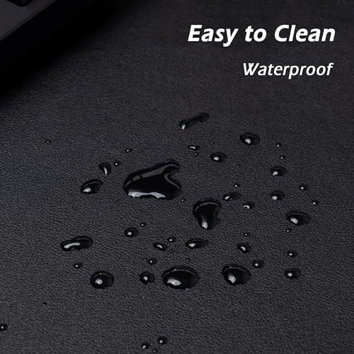 Cork Leather Desk Mat, Dual-Sided Desk Pad, Desk Pad Office Desk Mat, Waterproof Large Mouse Pad, Desktop Writing Pad Desk Accessories for Home Office (80 * 40cm,Green) - Image 3