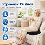 Seat Cushion for Office Chair, 2 Pack Memory Foam Chair Cushions - Image 2