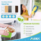 AIDEA Microfiber Cleaning Cloth-400PK, Microfiber Towels for Cars, 12"×12" - Image 5