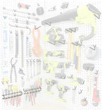 Peg Board Hooks for Hanging Tools Assortment – Tool Organization Accessories Kit – Organizer Set of 1 inch, 2 inch, 4 inch L Hooks, J Hook, Pegboard Pliers Rack and Screwdriver Holder - Image 3