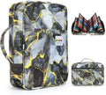 YOUSHARES 300 Slots Color Pencil Case - Pen Case Organizer with Handy Wrap & Zipper, Multilayer Holder for Prismacolor Colored Pencils & Gel Pen (Marble Gray) by YOUSHARES