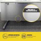 OBEX Table Mounted Modesty Panel Acrylic Desk Privacy Panel & Barrier for Office Cubicle, 12" x 36", Frosted - Image 6