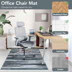 Office Chair Mat for Hardwood Floor&Tile Floor,36"X 48"-Abstract Dark Grey - Image 3