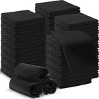 Macarrie 200 Microfiber Cleaning Cloths, 12 x 12 in, 200 GSM, Black by Macarrie