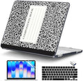 DONGKE Compatible with MacBook Neo 13 Inch Case 2026 A3404 A18 Pro chip & Touch ID, Plastic Hard Shell with Keyboard Cover, Screen Protector & Dust Plugs, Composition Book by DONGKE