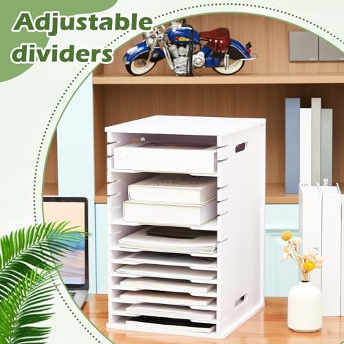 Juexica 1 Pack 15 Tier Scrapbook Paper Organizer for Sizes 8.5" x 11" - Image 4