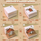 3D Calendar 2027 with Light Tear Away Timepiece Calendar for Desktop Decor - Image 3