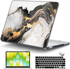 DONGKE Compatible with MacBook Neo 13 Inch Case 2026 A3404 A18 Pro chip & Touch ID, Plastic Hard Shell with Keyboard Cover, Screen Protector & Dust Plugs, Grey Marble by DONGKE