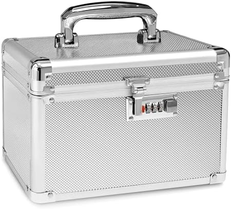 Silver Medication Combination Lock Boxes with Code Small by Unknown
