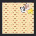 PinPix 13x13 inch Cork Bulletin Board. This Decorative Framed Pin Board Comes with Diamonds in Red and Yellow Design and Satin Black. Ideal for Home, Office Decor or School (PinPix-333) by PinPixBulletinBoards