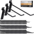 INCLY 60 Pack Slatwall Hooks, 4/6/8 Inch Slat Wall Hanging Hook and Hanger by INCLY