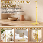 6 Pack Purse Stand Holder Handbag Display Stand, Gold - Image 5