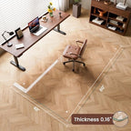 48"x80" Tempered Glass Chair mat for Carpet - Image 2