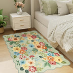 DUKINO 3x4 Rug, Non Slip Floral Washable Area Rug for Entryway, Green - Image 6