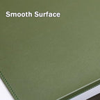 Leather Desk Mat with Stitched Edges & Edge Protection, Non-Slip Large Office Desk Mouse Pad for Work Game Typing, Waterproof Writing Table Extended Protector (Black,39.4"x23.6") - Image 3