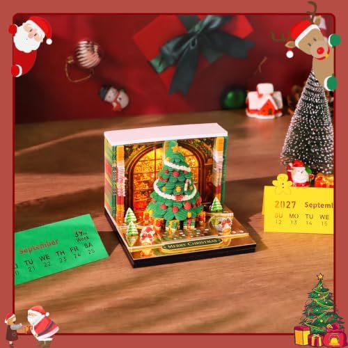3D Calendar 2027,Time Piece Calendar 2027,Showcase Christmas Tree Tear Away Calendar,3D Memo Pad,Art Calendar Notepad,Christmas Gift,New Year Gift - Image 6