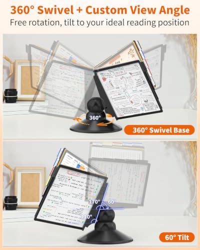 Desk Reference Organizer, Document Display Holder, Colored/Horizontal - Image 5