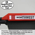 Ultimate Office MagniFile V-Bottom Hanging File Folders, Set of 20 Assorted - Image 3
