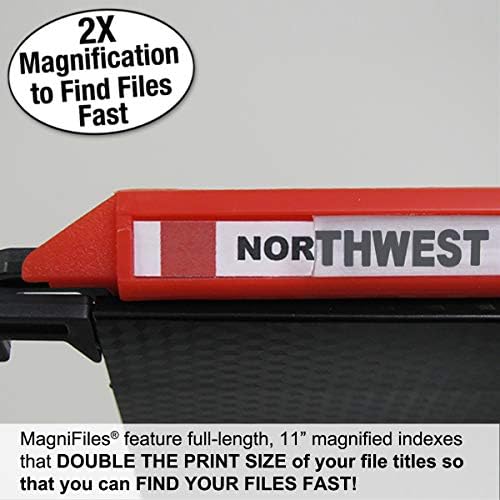 Ultimate Office MagniFile V-Bottom Hanging File Folders, Set of 20 Assorted - Image 3
