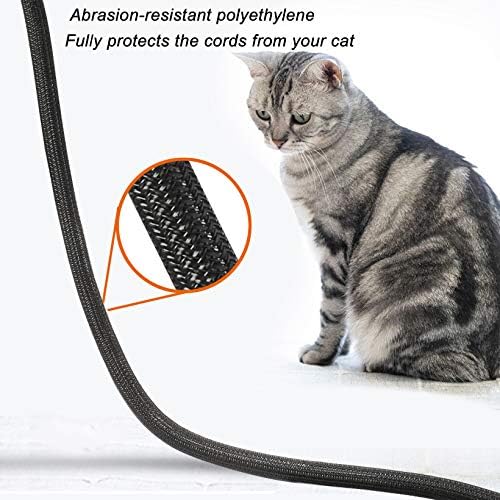 Cable Management Sleeve, Split Design, 25FT - 1.25 Inch, Black - Image 4